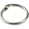Lucky Line Steel Nickel-Plated 1 In. Key Ring (2-Pack)