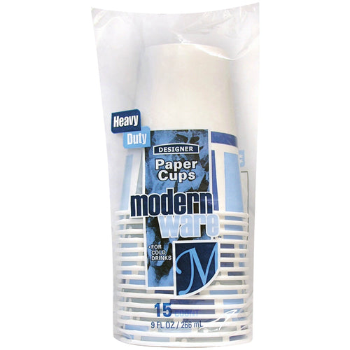 Modern Ware 9 Oz. Paper Cup (15-Pack)