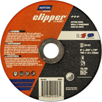 Norton 70184601457 01457 6 Rt Angl Cut Off Wheel
