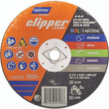 Norton 70184609146 09146 6.5 Diam Circ Saw Wheel