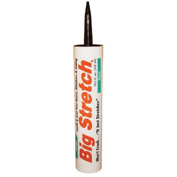 Sashco 10004 Big Stretch Acrylic Rubber Sealant, Black ~ 10.5 oz