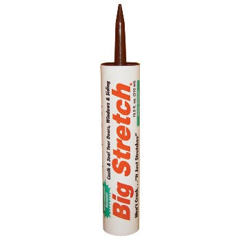Sashco 10008 Big Stretch Acrylic Sealant, Dark Brown ~ 10.5 oz.