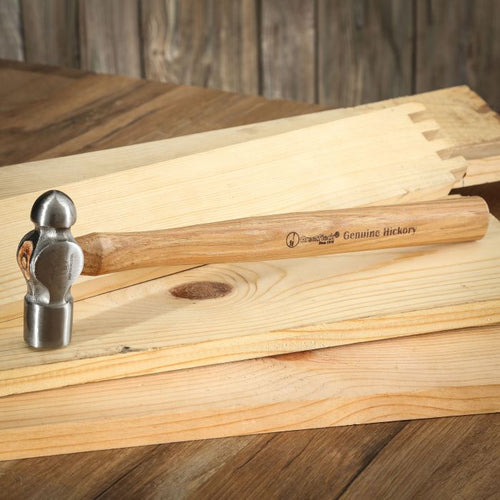 GreatNeck BP12 Ball Peen Hammer 12 Oz. with Hickory Handle