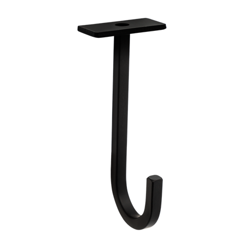 National Hardware Long Ceiling Hook 5-in, Black