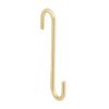 National Hardware Modern S Hook Small 4-3/4-in, Brushed Gold