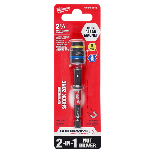 Milwaukee SHOCKWAVE Impact Duty™ QUIK-CLEAR™ 2-in-1 Magnetic Nut Drivers