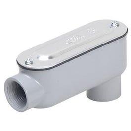 Rigid/IMC Conduit Fitting, Oval Thread Body, Die-Cast Aluminum, 1.5-In.
