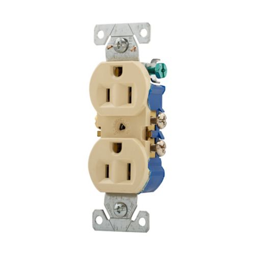 Eaton 270V Straight Blade Duplex Receptacle 15-Amp 125-Volt