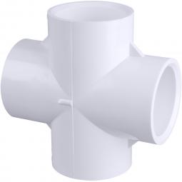 Genova Products PVC SCH 40 Fittings Cross Slip