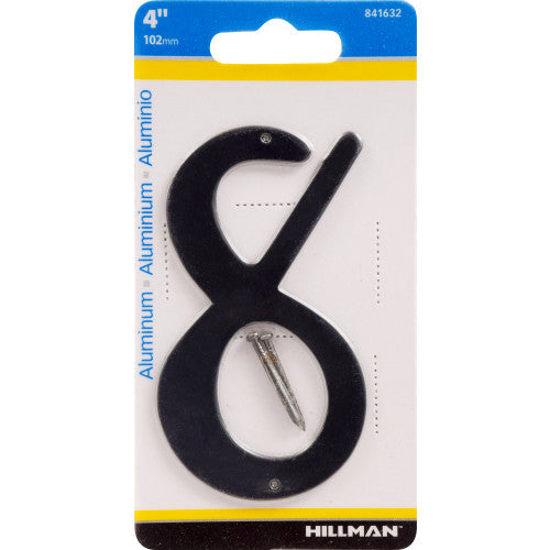 Hillman Nail-On House Number 8 Aluminum