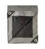 TruGuard Storage Tarp Cover Silver/Black Polyethylene
