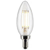 Satco Lighting S21819 4B11/LED/927/CL/120V/E12/2CD LED Clear Candelabra