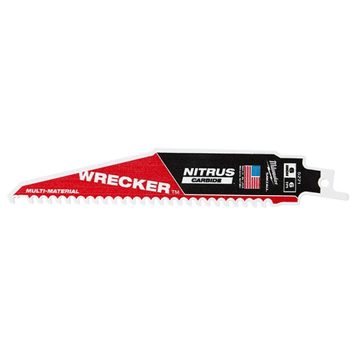 Milwaukee WRECKER™ with NITRUS™ Carbide SAWZALL® Blade for Multi-Material