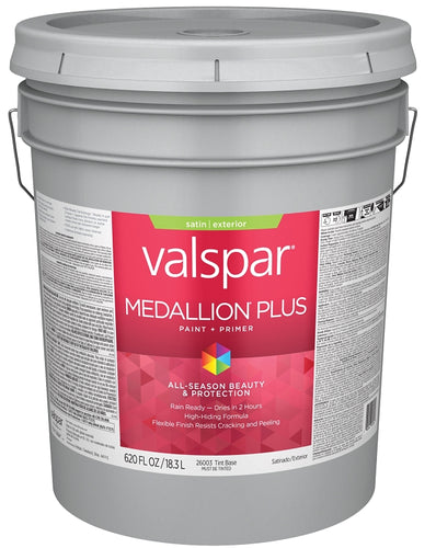 Valspar® Medallion® Plus Exterior Paint + Primer Satin Clear Base