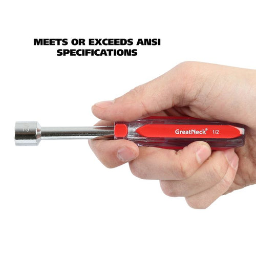 GreatNeck ND72 Professional Nut Driver Set (7 Piece SAE)