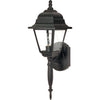 Nuvo Lighting Briton 1 Light 18 inch Textured Black Outdoor Wall Lantern