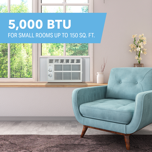 Perfect Aire 5,000 BTU 115V Compact Mechanical Window Air Conditioner