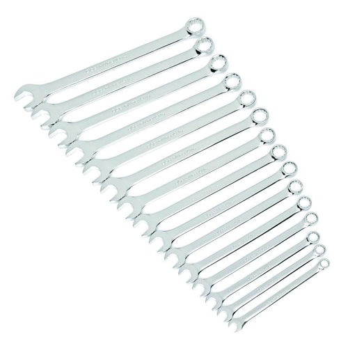 GearWrench 15 Piece 12 Point Long Pattern Combination Metric Wrench Set