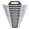 GearWrench 15 Piece 12 Point Long Pattern Combination SAE Wrench Set