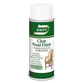 Clear Semi-Gloss Wood Finish, Water-Based, 11.25-oz. Aerosol